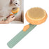 Pet Grooming Brush, Portable Self Cleaning Pet Slicker Brush Cute Indoor Cat Pumpkin Hair Brush Dog Brush for Shedding Short and Long Haired Gogs,...