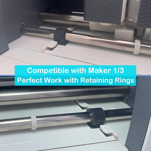 Rubber Roller Replacement, Retaining Rings for Cricut Repair Accessories, Complete Repair Kits with All Tools Compatible with Cricut Maker/Maker 3...