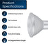 Feit Electric LED PAR30L Bulbs, 75W Equivalent, Dimmable, 3000K Bright White, 750 Lumens, 22 Year Lifetime, E26 Base, PAR30 Flood Lights, Spotligh...