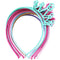XIMA 12pcs Spring Colors ABS Plastic Material Crown Girls Headbands Tiaras Head Band Princess Children Headear Hair Accessory (SP-Crown)...