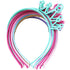 XIMA 12pcs Spring Colors ABS Plastic Material Crown Girls Headbands Tiaras Head Band Princess Children Headear Hair Accessory (SP-Crown)...