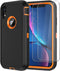 for iPhone XR Case with 2 x Screen Protector, Heavy Duty Shockproof/Drop Proof/Dust Proof 3-Layer Military Protection Full Body Rugged Defender Du...