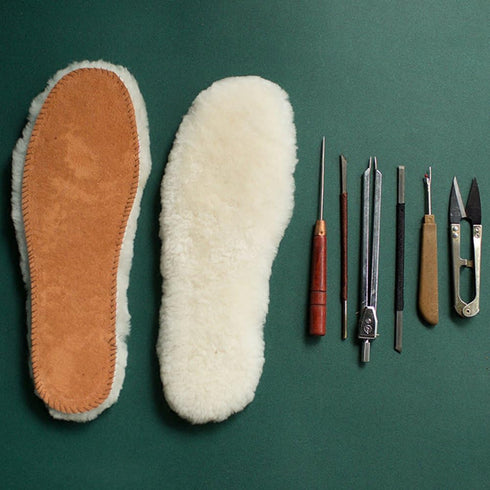 Australian Sheepskin Insoles,Thick and Warm Wool Insole,Women Men Replacement Insole (8 M US Women)...