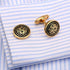 Dragon Cufflinks for Men, Norse Viking Dragon Cufflinks, Celtic Dragon Totem Enamel Cuff Links, Dragon Shirt Tuxedo Cufflinks, Punk Animal Cufflin...