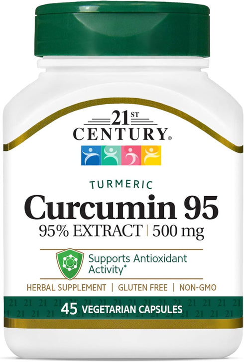 21st Century Curcumin 95 Herbal Supplements, 45 Count (22757)...