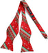 HISDERN Christmas Bow Ties for Men Xmas Self-tied Bowties and Pocket Square Set Festival Woven Bowtie Handkerchief...
