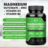(2 Pack) Magnesium Glycinate Capsules, Magnesium Supplement 400mg with Zinc,Vitamin D3 & B6 - Highly Bioavailable and Absorption - Bone,Heart,Join...