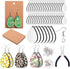 Phinicco 60 PCS Sublimation Earring Blanks with Earring Hooks and Pliers Jewelry Craft Kit for Sublimation Jewelry Making Earring DIY...