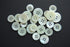 Shell Button (Trocas)Buttons 24pcs Set 13/16inch(20mm) X 6pcs, 3/4inch(18mm)X 6pcs, 9/16inch(15mm)X 12pcs, Optic White Color...