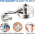LOVIMAG Cruise Magnets for Door, 25lbs Magnet Hooks for Cruise Cabin,Strong Magnetic Hooks for Hanging,Refrigerator, Ceiling, Kitchen, Neodymium M...