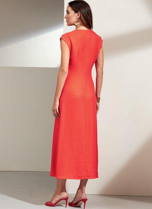 Vogue Misses' Dress Sewing Pattern Kit, Code V1859, Sizes 8-10-12-14-16, Multicolor...
