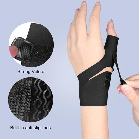 Thumb Wrist Brace Compression Sleeve for Arthritis Pain Relief Protector Support, Sport Carpal Tunnel Support, Elastic Wrist Support Brace for Men...