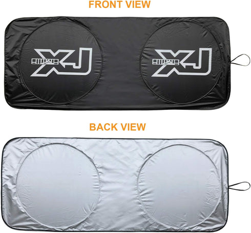 Cherokee XJ Accessories, Windshield Sunshade, Banner, Sun Shield, Fits Every Year XJ 1984-2001, Custom fit...