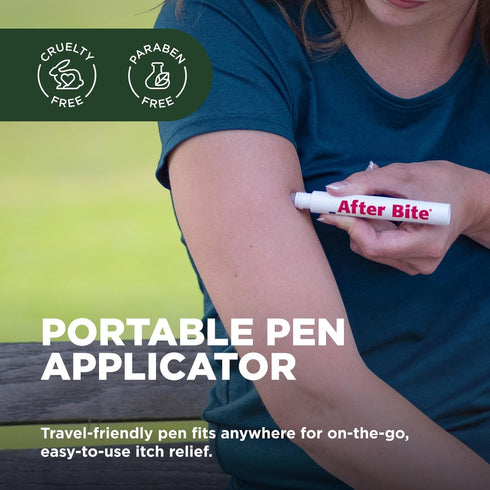 After Bite Advanced Formula - Itch Relief with Sodium Bicarbonate - Ideal for Mosquito & Fire Ant Bites, Bees & More - Portable Pen Applicator - 0...