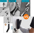 Kickdown Door Stoppers, No Drilling Door Stop with Adhesive Stickers, Alloys Door Holder no Plastic, Easy Pedal Doorstop for Office Dorm Classroom...