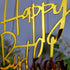 Happy Birthday Cake Topper for Birthday Party Decorations - Mirror Gold Acrylic...