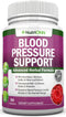 Blood Pressure Support Supplement - 13 Herbs & Vitamins - with Hawthorn, Hibiscus, Garlic & Olive Leaf Extract - Natural Supplement for Women & Me...