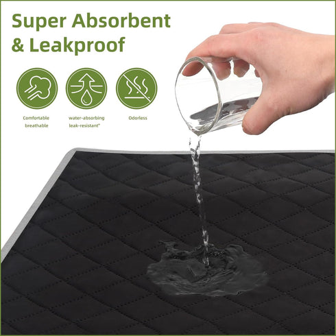 Washable Dog Pad, 20x27.5in Non-Slip Puppy Pad Training Pad, Highly Absorbent and Leak-Proof Soft Dog Pad, Pet Training Pad Potty Pad, Odor Contro...