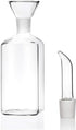 HAIZEEN 8 ounce/240 ml No Funnel Needed Olive Oil & Vinegar Dispenser Glass Cruet Decanter for Kitchen,Lab glassware seal handicraft Keeps Oil Fre...
