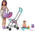 Barbie Skipper Babysitters Inc Playset with Doll, Stroller, Baby Doll & 5 Accessories, Remove Stroller Seat for Carrier...