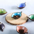 Colorful Leaf Shape Design Multipurpose Porcelain Side Dish Bowl Seasoning Dishes Soy Dipping Sauce Dishes(Set of 6)-Small...