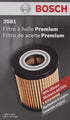 Bosch 3581 Premium Oil Filter With FILTECH Filtration Technology - Compatible With Select Audi A3, A4, RS3, TT, Quattro, Volkswagen Beetle, Eos, G...