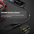 Headset Adapter, 3.5mm Headphone Mic Splitter CTIA TRRS Male to Dual TRS Female Y Audio Microphone Splitter Cable for Gaming Headset to PC, Laptop...