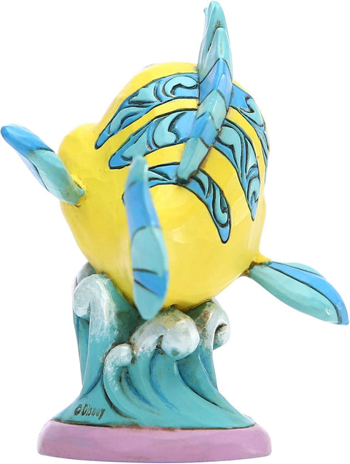Disney Enesco Traditions by Jim Shore The Littlee Mermaid Flounder Personality Pose Figurine, 2.95 Inch, Multicolor...