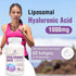 Liposomal Hyaluronic Acid Supplements, High Bioavailability Hyaluronic Acid Capsules, 1000mg Hyaluronic Acid, Dietary Supplement Support Skin Hydr...