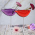 SuproBarware Cocktail Glass - Bird Glass Clear Wine Glasses Set of 2 Goblet Beverage Glass 5 Ounce for Party Wedding...
