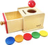 Dailyfunn Montessori Toys Coin&Ball 2-in-1 Drop Box Object Permanence Box for Infant Baby Preschooler 6-24 Months...
