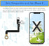 for iPhone X Bluetooth Wireless Antenna Flex Cable Replacement Part for iPhone 10 WLAN Bluetooth Signal Connection Antenna Part with Fix Tool Repa...