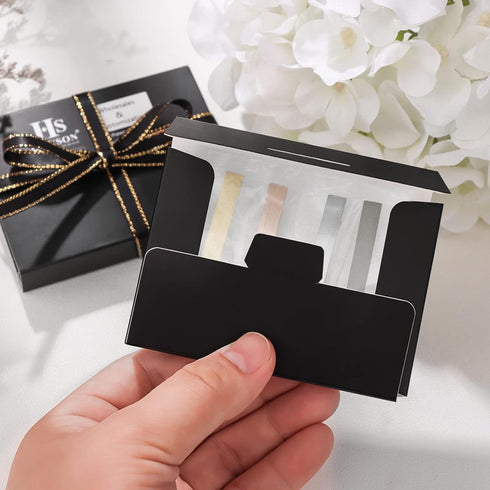 2.2 Inch Tie Clips for Men’s Regular tie in Gift Box, Tie bar & Pins Set for Necktie in Black Red White Blue Color, Suitable for Wedding Anniversa...