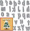 Metal Lowercase 26 Alphabet Cutting Dies for Card Making, Words Die Cuts Lowercase 26 Letters Dies Number Mould for Card Scrapbooking and DIY Craf...