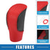 Gear Shifting Knob Cover Automatic Transmission Lever Trim for Honda HR-V 2023 2024 Faux Leather Red...
