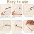6 Pcs Punch Needle Tool Punch Needle Kit 2.5/3.5/5mm Metal Punch Needle Punch Needle Threader Punch Needle Set with Storage Tube Beginner DIY Craf...
