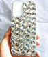 Aikukiki for OnePlus Nord N200 Case,3D Handmade Sparkle Stunning Stones Crystal Diamond Bling Glitter Phone Case for OnePlus Nord N200 5G (T-Mobil...