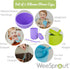 WeeSprout Silicone Baby Cups With Straws and Lids, 4 & 8 oz Options, Set of 2, Food Grade Toddler Training Container, Built In Straw Stoppers, Mea...