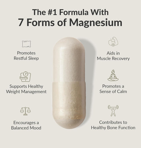 BIOptimizers Magnesium Breakthrough Supplement 4.0-7 Forms of Mg: Glycinate, Malate, Citrate, and More - Natural Support for Sleep and Cognitive F...