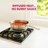 HIC Kitchen Heat Diffuser Reducer Flame Guard with Removable Handle, Stainless Steel...