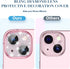 Goton Bling Metal Camera Cover for iPhone 15/15 Plus Camera Lens Protector, Tempered Glass Screen Protector Glitter Diamond Accessories for 15Plus...
