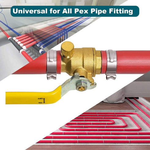 LOKMAN 50 Pack 3/4 Inch PEX Cinch Clamps, Stainless Steel Cinch Crimp Rings Pinch Clamps for PEX Tubing Pipe Fitting Connections (3/4 Inch)...