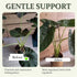 Turtle Shell Bamboo Clamp Set, Reusable Clear Plastic Plant Stem Support Holder, Plant Retaining Support for Outdoor and Indoor Plants, Including ...