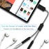 USB C to 3.5mm Audio Adapter, 2 in 1 Nylon Type USB-C to 3.5mm Auxiliary Splitter Connector and Extension Female Headphone Cable Compatible with, ...