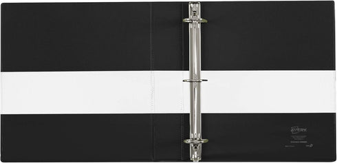 Avery Two-Tone Durable View 3 Ring Binder, 1.5 Inch Slant Rings, White/Black Binder (17287)...