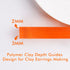 Puocaon Clay Depth Guides - Polymer Clay Thickness Guide Set for Clay Jewelry Making, 8 Pcs Clay Rolling Tools for Polymer Earrings, Roller Depth ...
