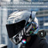 Y10 Motorcycle Helmet Bluetooth Headset with HiFi Stereo Sound,Noise Reduction,1000mAh Battery,Helmet Bluetooth Headset Speakers with RGB,IPX6 Wat...
