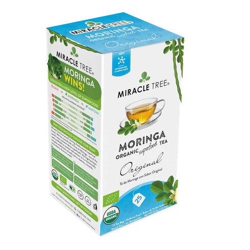 Miracle Tree - Organic Moringa Superfood Tea, 25 Individually Sealed Tea Bags, Original (Keto, Detox, Energy & Immunity Booster, Vegan, Gluten-Fre...