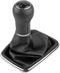 ONEVER 5 Speed Car Gear Shift Knob Gaitor Boot with PU Leather Dustproof Cover Compatible with VW Golf Bora Jetta GTI MK4, Black...