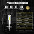 H1 LED Fog Light Bulbs 6000K Xenon White, Extremely Bright 3030 Chips H1 LED Bulbs with Projector for Car Fog Lights, Daytime Running Lights DRL (...
